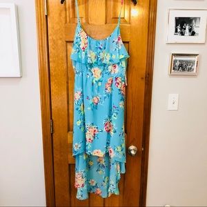 Floral High Low Dress NWT